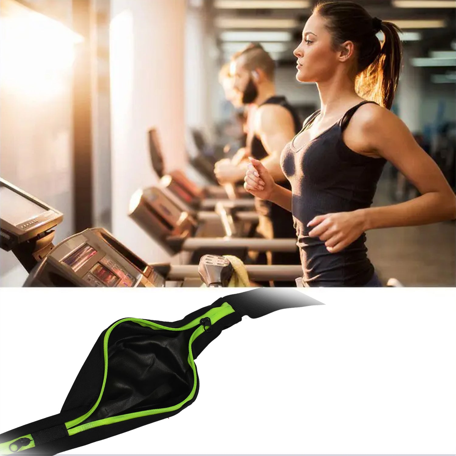 6202  Running Hiking Jogging Walking Reflective Waterproof Waist Bag Compatible Belt Bag 6202  Running Hiking Jogging Walking Reflective Waterproof Waist Bag Compatible Belt Bag